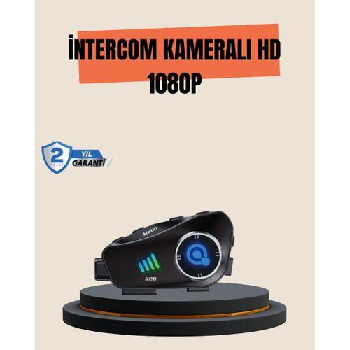 Q28 Motosiklet Kask Bluetooth Kulaklık  Full Hd 1080p Kamera