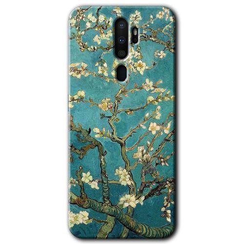 OPPO Oppo A5 2020 Kılıf HD Desen Baskılı Arka Kapak - Almond Blossom