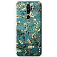 OPPO Oppo A5 2020 Kılıf HD Desen Baskılı Arka Kapak - Almond Blossom
