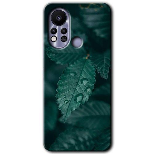 İnfinix Hot 11s Kılıf HD Desen Baskılı Arka Kapak - Yağmurlu Yaprak