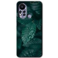 İnfinix Hot 11s Kılıf HD Desen Baskılı Arka Kapak - Yağmurlu Yaprak