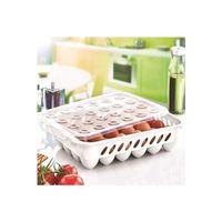 Yumurta Kapalı Saklama Kabı 24'lü Beyaz