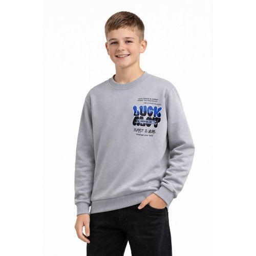 Erkek Çocuk Önü Arkası Baskılı Sweatshirt BGL-ST05237