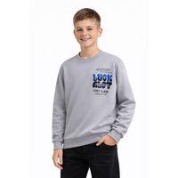 Erkek Çocuk Önü Arkası Baskılı Sweatshirt BGL-ST05237
