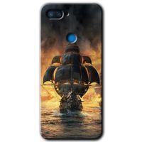 Xiaomi Mi 8 Lite Kılıf HD Desen Baskılı Arka Kapak - Siyah İnci