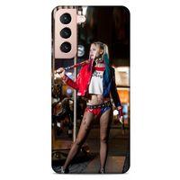 Samsung Galaxy S21 Uyumlu Kılıf Harley Quinn (24) Darbe Emici Kılıf Kiraz kırmızısı