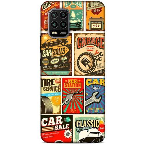 Retro (19) Desen Kılıfları Renkli Xiaomi Mi 10 Lite Kılıf