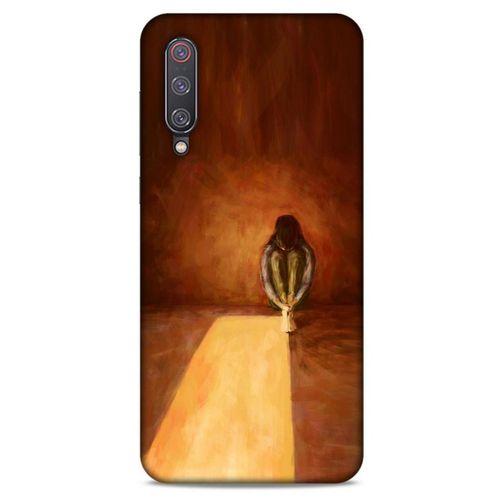 Xiaomi Mi 9 Kılıf Depresyon (47) Crystal Flex Kılıf Siyah Kırmızı