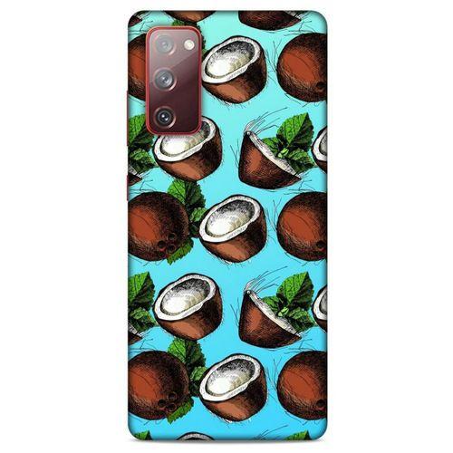 Frutix Hindistan Cevizi 02 Samsung Galaxy S20 Fe Kılıf Desenli Silikon