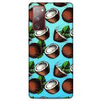 Frutix Hindistan Cevizi 02 Samsung Galaxy S20 Fe Kılıf Desenli Silikon