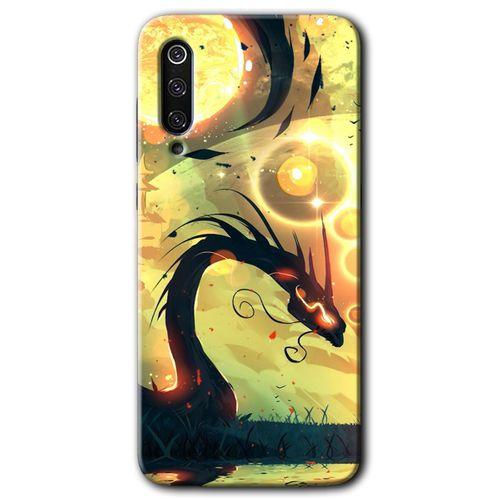 Potkal Hediye Fabrikası Xiaomi Mi 9 SE Kılıf HD Desen Baskılı Arka Kapak - Digital Dragon