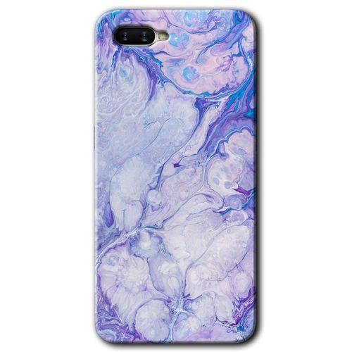 Oppo Rx 17 Neo HD Baskılı Kılıf + 9D Tam Ekran Koruyucu - Spots Lilac