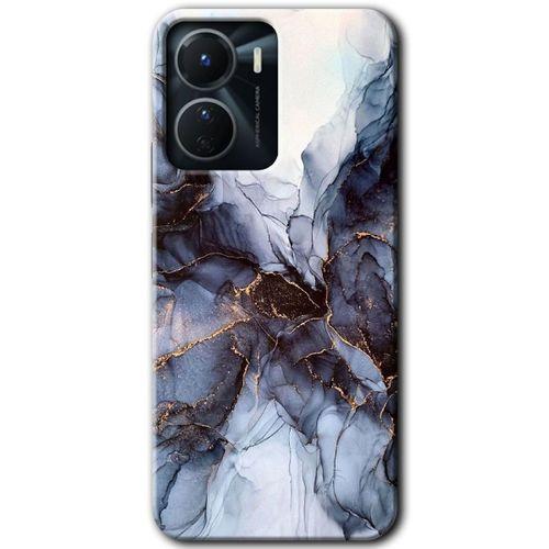 Vivo Y16 Kılıf HD Desen Baskılı Arka Kapak - Otantik Mermer