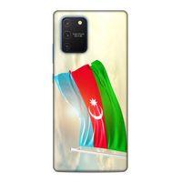 Samsung Galaxy S10 Lite Uyumlu Kılıf Azarbaijan (7) Telefon Kılıfı Gökyüzü Bayrak