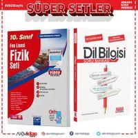 Çap 10. Sınıf Fen Lisesi Fizik Seti ve AKM Dil Bilgisi Soru Bankası Seti 2 Kitap