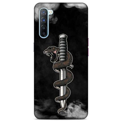 Lopard Oppo Reno 3 Uyumlu Kılıf Tattoo's (11) Tam Koruma Yılan Dövmesi