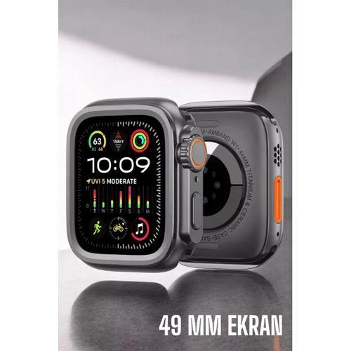 45 Mm Gri Kasa Ultra Akıllı Saat Sesli Görüşme, Sağlık Takibi, Suya Dayanıklı