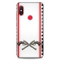 Lopard Xiaomi Mi A2 Lite Uyumlu Kılıf Tattoo's (28) Arka Kapak Tabanca Sövmesi