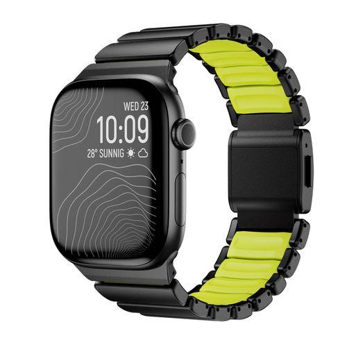 Apple Watch 10 46mm Zore KRD-149 Titanyum Silikon Kordon