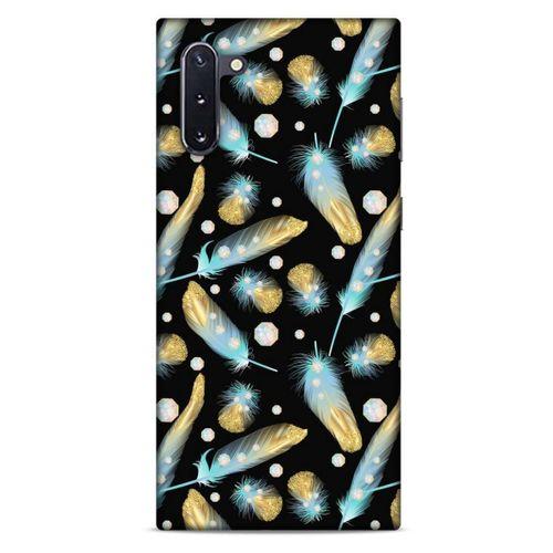 Samsung Galaxy Note 10 Kılıf Desenli Özel Seri Tüyler (26) Tpu Silikon Kılıf