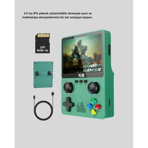 Taşınabilir Oyun Konsolu 3.5 İnç Ips Ekran Yaylı Çift Lr Tuşlu