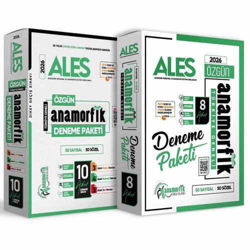 2026 ALES Anamorfik 10lu ve 8li Deneme Paketi 2li Set Özgün Yeni Nesil Türkiye Geneli Dijital Çözüm