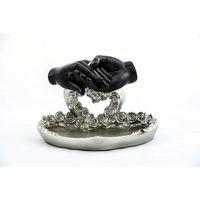 Özel Tasarım Kalpli Polyester Sunum Tepsisi