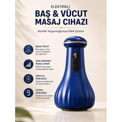 Elektrikli Masaj Cihazı Baş, Vücut Kullanımına Uygun
