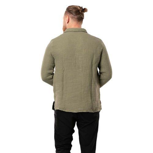 Uzun Kol Double Müslin Erkek Sonbahar ve Kışlık Sweatshirt Haki Hk