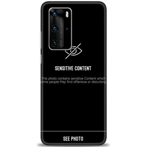 Huawei P40 Pro Kılıf HD Baskılı Kılıf - Sensitive Content + Tam Ekran Koruyucu