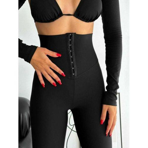 Kadın Yüksek Bel Korse Ve Kopça Detay çelik Toparlayıcı Tayt