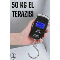50 Kg El Kantarı Ağırlık Ölçer Dijital Ekranlı Kancalı Portatif