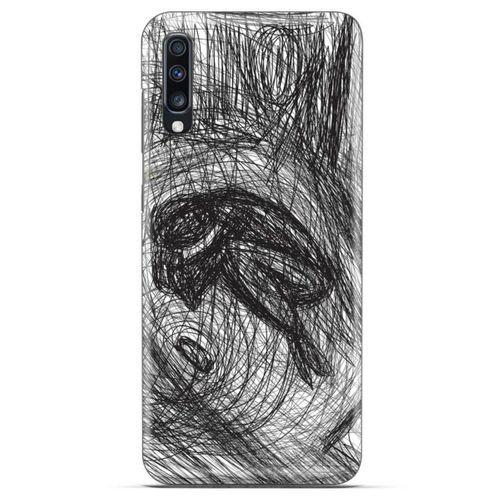 General Mobile GM 20 Kılıf Depresyon (37) Silicone Cover Sarı Lacivert