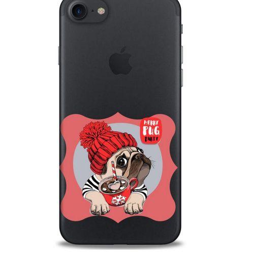 Zoologix (20) Apple Iphone 7 Şeffaf Kılıf Silikon Desenli