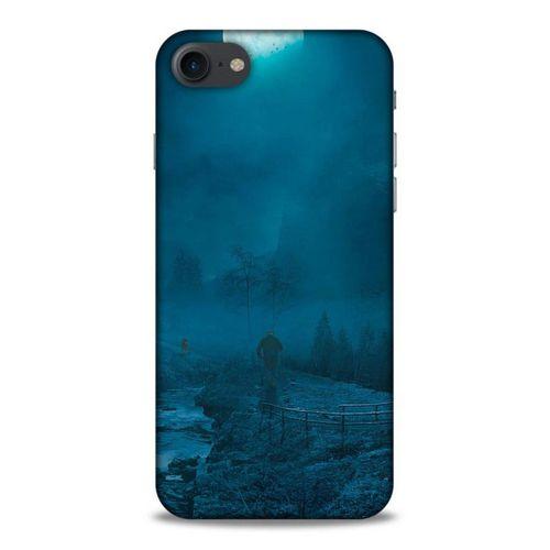 Lopard Apple Iphone 8 Uyumlu Kılıf Gece'S (45) Liquid Air Kılıf Turkuaz