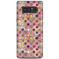 Samsung Galaxy Note 8 Kılıf Pastel Renkler (36) Glitter Kılıf Sarı Pembe