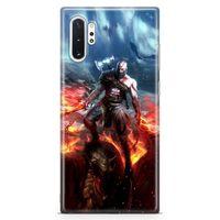 Samsung Galaxy Note 10 Plus Kılıf God Of War Arka Kapak Koruma Desenli Full Koruyucu