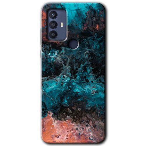 TCL 30 SE Kılıf HD Desen Baskılı Arka Kapak - Liquid Colorfull