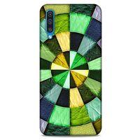 Samsung Galaxy A50 Kılıf Patchwork (36) Glitter Kılıf Yeşil Tonları