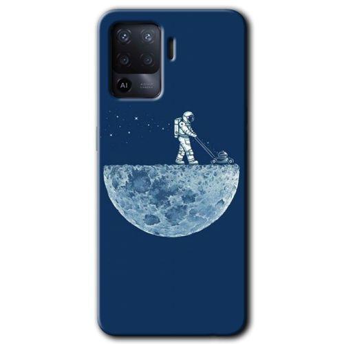 Potkal Hediye Fabrikası Oppo Reno 5 Lite Kılıf HD Baskılı Desen + Hayalet Cam Yandan Görünmez