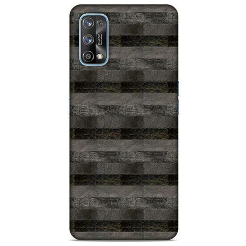 Oppo Realme 7 Pro Kılıf Patchwork (23) Ultra Koruma Kılıfı Siyah Gri
