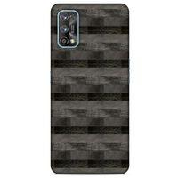 Oppo Realme 7 Pro Kılıf Patchwork (23) Ultra Koruma Kılıfı Siyah Gri