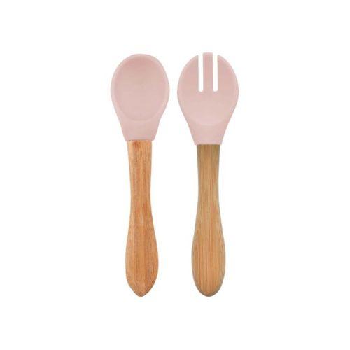 OiOi OiOi Mama Kaşığı ve Çatal Seti Pinky Pink