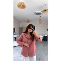 Kadın Tek Cepli Over Size Ketem Gömlek