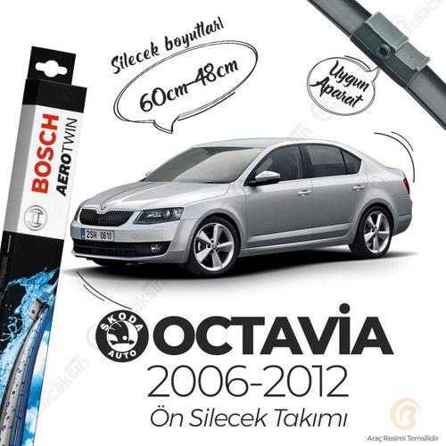 Bosch Aerotwin Muz Silecek Takımı Skoda Octavia 2006-2012 ile uyumlu