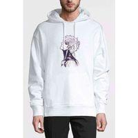Anime One Punch Man Genos Baskılı Beyaz Erkek Kapşonlu Sweatshirt