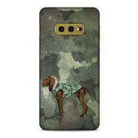 Samsung Galaxy S10e Kılıf Köpek Kıyafetleri (49) Ultra Silikon Kılıf Kamuflaj Mont