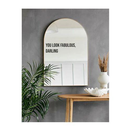 You Look Fabulous Ayna Özel Yeni Tasarım stickeri Siyah 37X12 cm