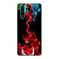 Huawei P30 Pro Uyumlu Kılıf Azarbaijan (12) Koruyucu Silikon Azerbaycan Türk Bayrakları