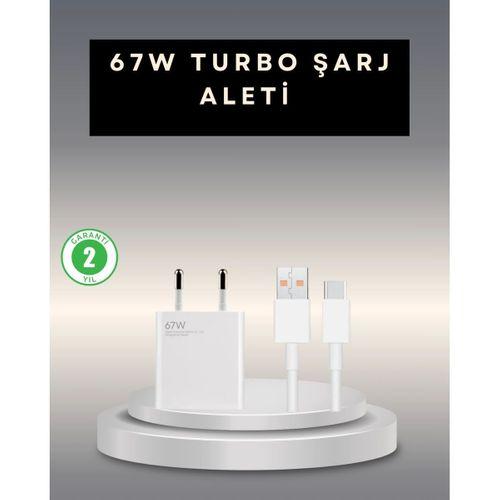 67 Watt Type C Şarj Adaptörü  Poco X3 X4 X5 Pro Uyumlu